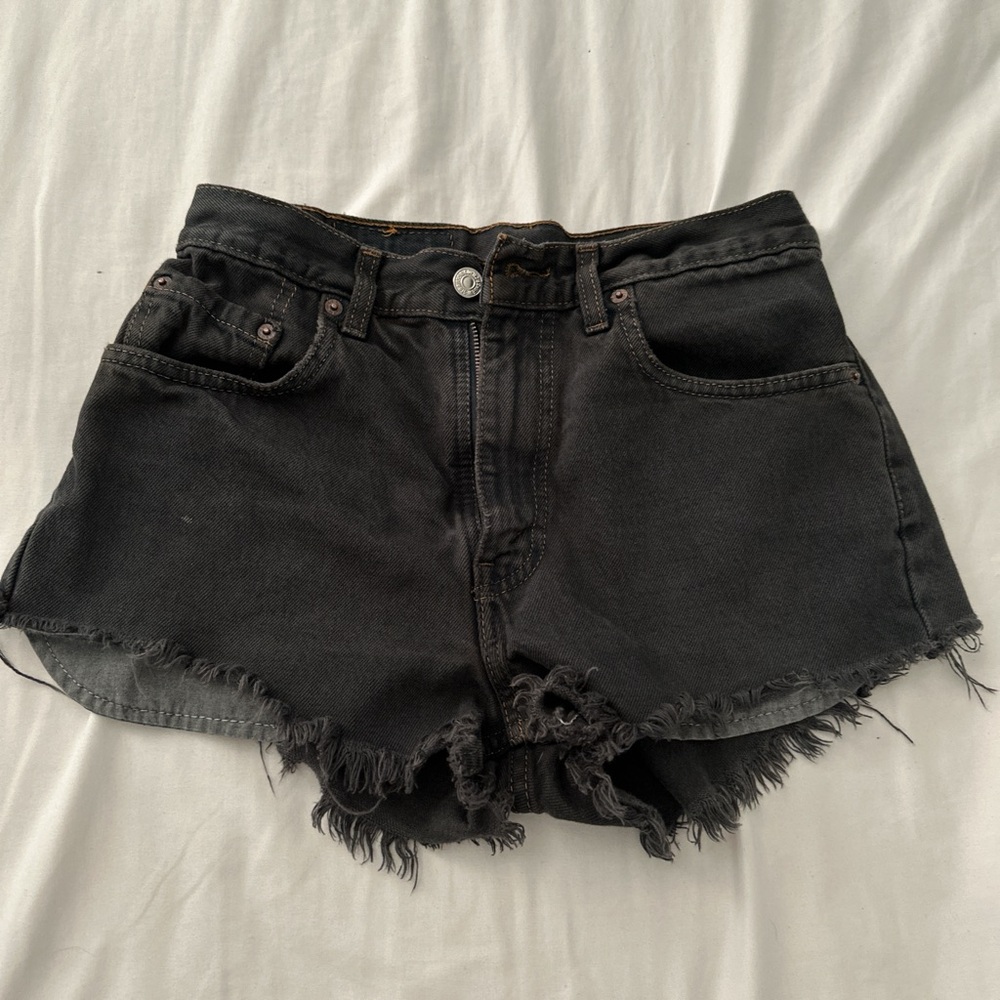 Vintage Levi’s Black Denim Women's Shorts